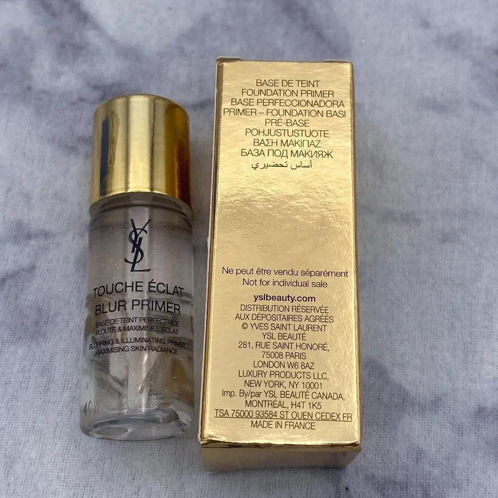 Yves Saint Laurent Beauty Mini Gift Set-Primer,Mascara,Lip Gloss Stick-3pc-NEW